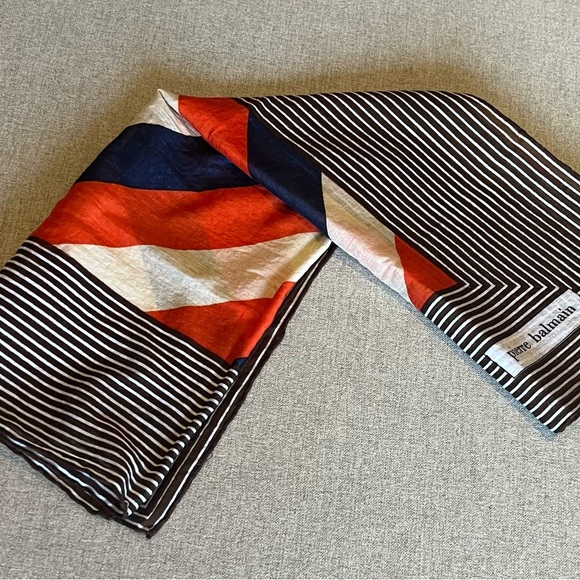 PIERRE BALMAIN Vintage Cotton Scarf - Picture 1 of 6